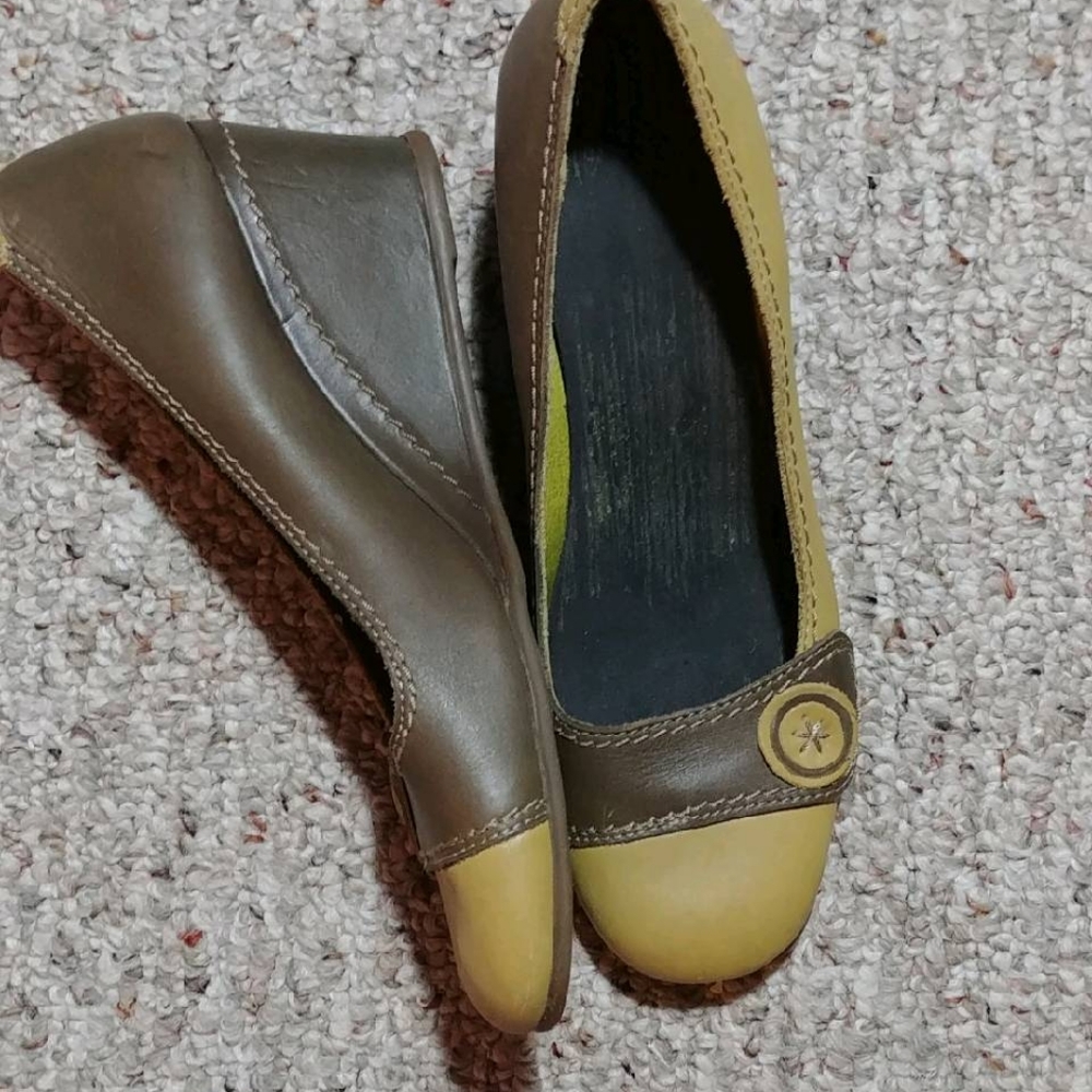 Fly London vintage slip-on wedge